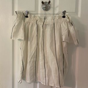 Jasmine&Julia Off the Shoulder Striped Top